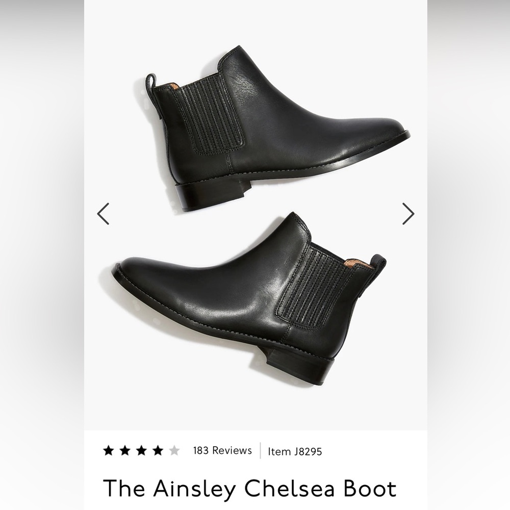 Madewell Ainsley Chelsea Boot in True Black